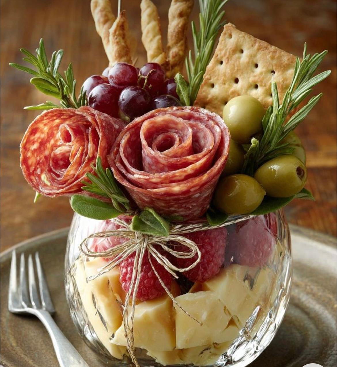 Chef in Tuscany appetizer prepared for guests